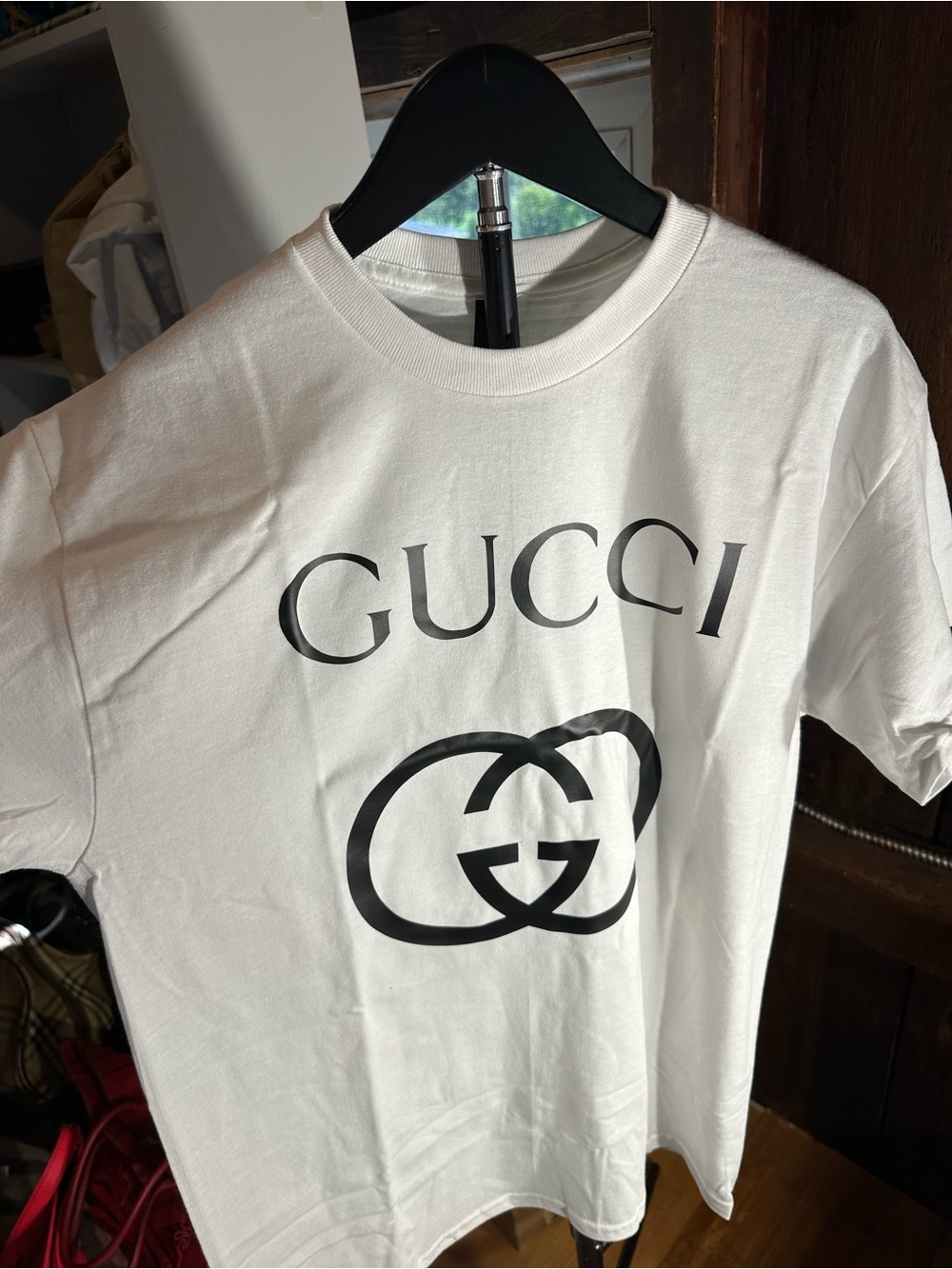 Designer inspired White Logo T-Shirt